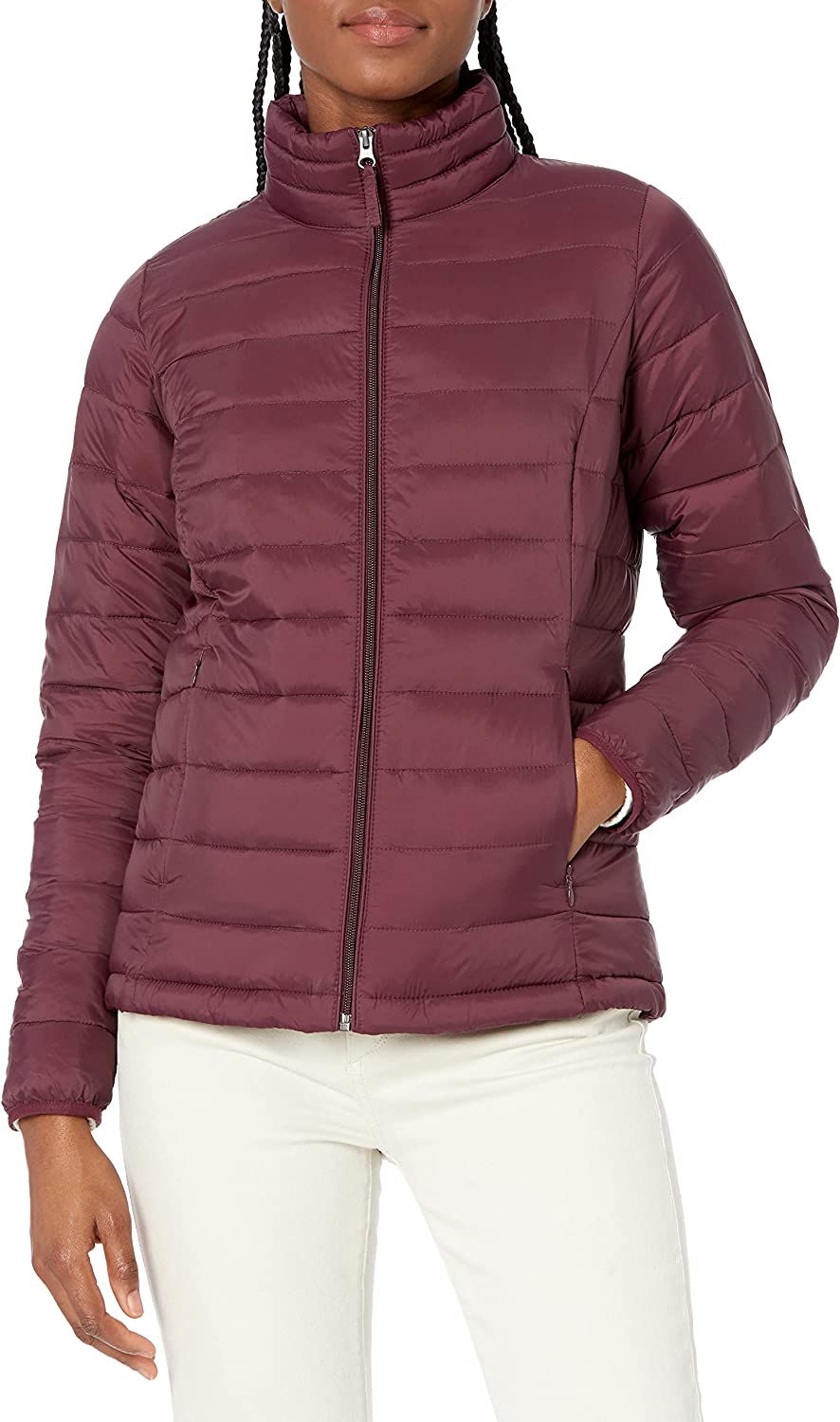 230527195829393_1 Essentials Women's Lightweight Long-Sleeve Water-Resistant Puffer Jacket (Available in Plus Size) - Image 1